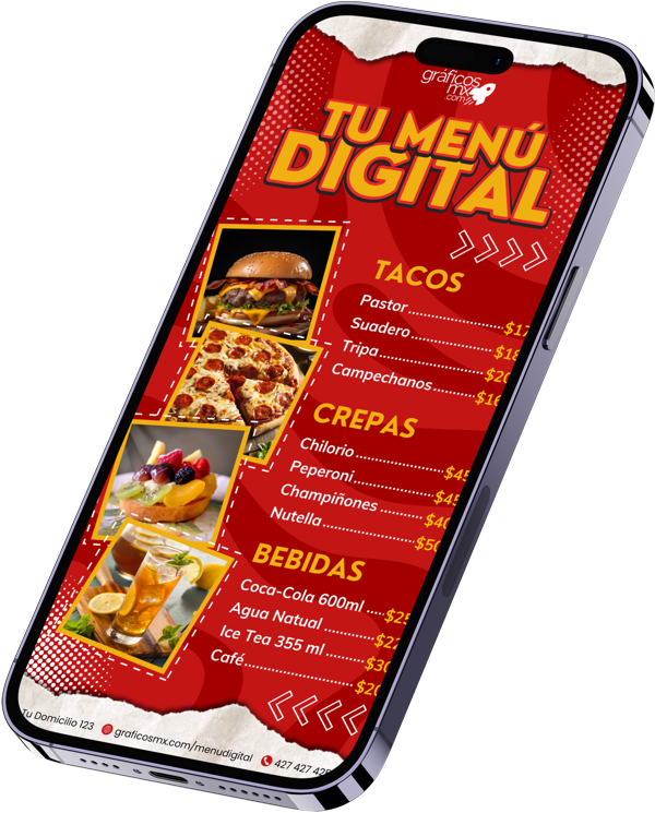 Menu Digital para Restaurantes y Negocios de Comida